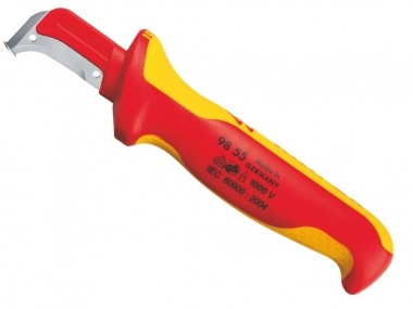 KNIPEX 9855 nóż do kabli dla elektryka hakowy VDE 
