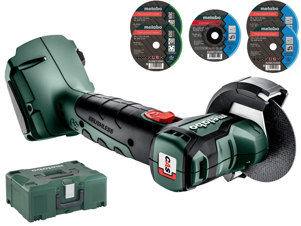 Аккумуляторная шлифовальная машина metabo. Metabo  акк.УШМ cc 18 LTX BL 76мм,без акк и ЗУ,коробка. УШМ Метабо аккумуляторная. Аккумуляторная УШМ Metabo.