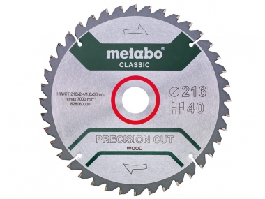 METABO 28-060 Precision Cut tarcza do drewna 40z 216mm