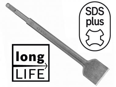 BOSCH dłuto płaskie Long Life SDS-Plus 40 / 250mm