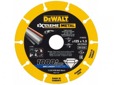 DeWALT DT40252 tarcza diamentowa do metalu 125mm