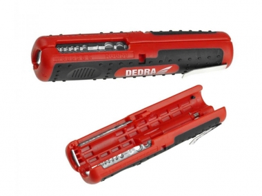 DEDRA 1268S2 nóż ściągacz izolacji 0.5-6mm RG59/RG6