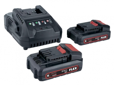 FLEX P-Set 22 Q ładowarka akumulator 18V 2x2,5Ah zestaw