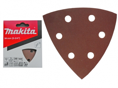 MAKITA P33314 papier szlifierka delta na rzep K180 94x94mm x10 zestaw