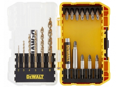 DeWALT DT70711 TOUGH CASE bity uchwyty wiertła do metalu x19 zestaw