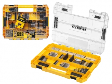 DeWALT DT70767 TOUGH CASE wiertła do metalu drewna bity nasadki x80 zestaw