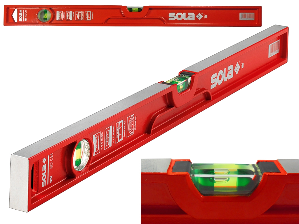 SOLA MR60 poziomica aluminiowy odlew 2 libelle 60cm