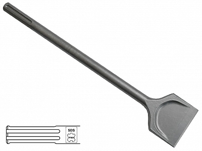 BOSCH dłuto SDS-MAX łopatkowe 80mm 400mm 