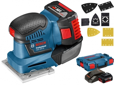 BOSCH GSS 18V-10 szlifierka oscylacyjna 2x5,0Ah L-BOXX