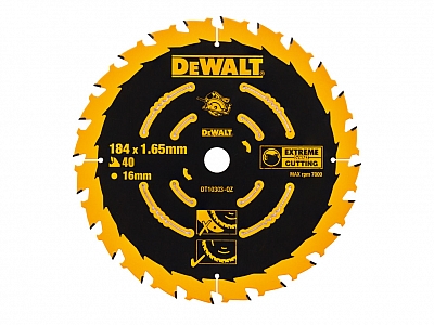 DeWALT DT10303 tarcza piła drewna 40z 16 / 184mm