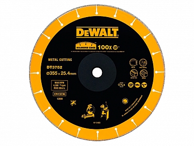 DeWALT DT3752 tarcza diamentowa do metalu 355mm