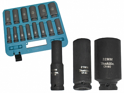 MAKITA B52308 klucze nasadki udarowe x14 zestaw