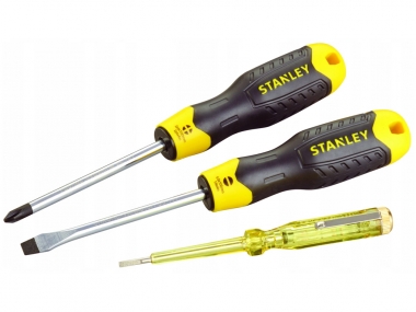 STANLEY 65-012 śrubokręty wkrętaki próbnik x3 zestaw