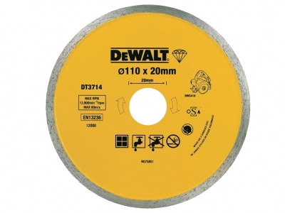 DEWALT DT3714 tarcza diamentowa glazura 20 / 110mm do DWC410