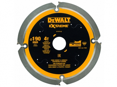 DeWALT DT1472 piła tarczowa do laminatu cementu 4z 30 / 190mm