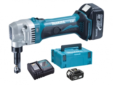 MAKITA DJN161RFJ nożyce do blachy falistej 18V 2x3,0Ah