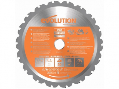 EVOLUTION RAGE 185 MULTI tarcza piła uniwersalna 185mm 20mm