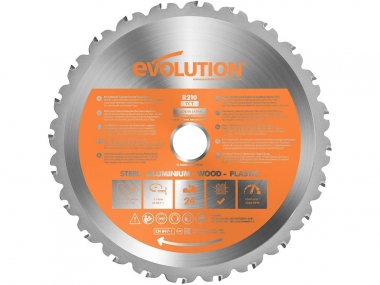 EVOLUTION RAGE 210 MULTI tarcza piła uniwersalna 210mm 25,4mm