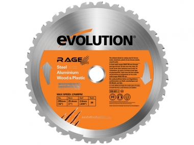 EVOLUTION RAGE 255 MULTI tarcza piła uniwersalna 255mm 25,4mm