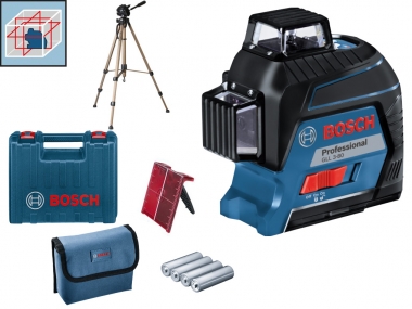BOSCH GLL 3-80 laser 3x360° 40m walizka statyw