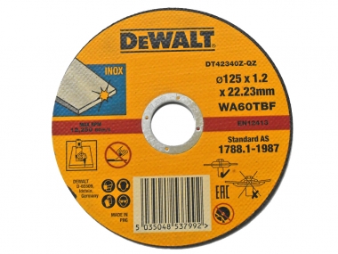 DEWALT DT42340 tarcza korundowa metalu 125mm 1,2mm