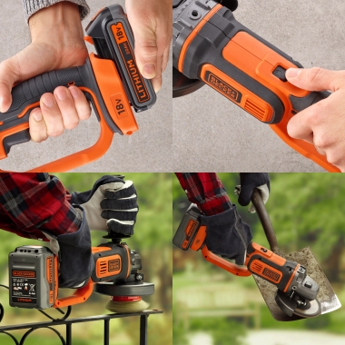 BLACK&DECKER BCG720M1 szlifierka kątowa 125mm 18V 4,0Ah torba