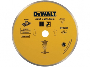 DEWALT DT3733 tarcza diamentowa do płytek 25,4 / 254mm