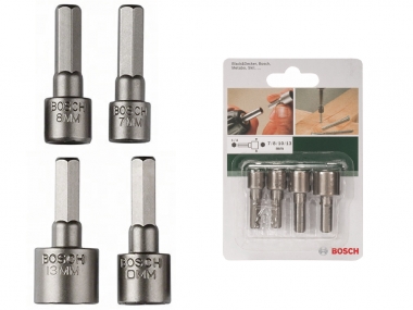 BOSCH 2609255904 klucze nasadki 1/4'' 7-13mm x4 zestaw