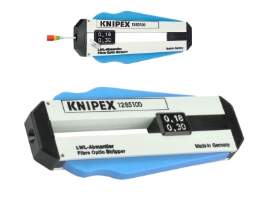 KNIPEX 1285100SB nóż ściągacz do izolacji z światłowodów