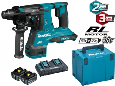 MAKITA DHR280PT2J młotowiertarka młot 2,8J 36V 2x 18V 2x5,0Ah