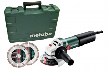 METABO WEQ 1400-125 SET szlifierka kątowa 125mm 1400W