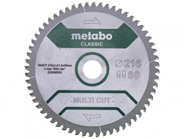 METABO 28-066 Multi Cut tarcza piła uniwersalna  aluminium PCV 60z 216mm