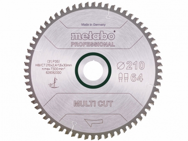 METABO 28-082 Multi Cut tarcza uniwersalna  aluminium PCV 64z 210mm