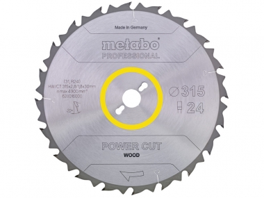 METABO 28-016 Power Cut tarcza do drewna 24z 315mm