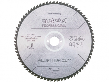 METABO 28-447 Aluminium Cut tarcza do aluminium 72z 254mm