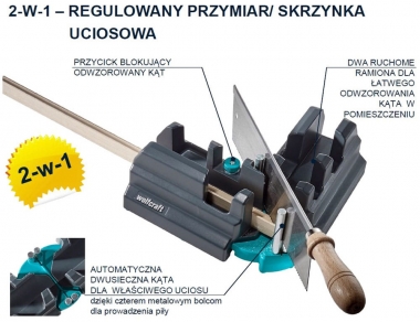 WOLFCRAFT 6977000 zestaw do docinania listew podłogowych