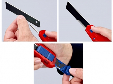 KNIPEX 9010165BK nóż ostrze łamane 18mm