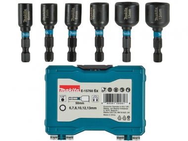 MAKITA E15768 nasadki udarowe 1/4 6-13mm x6 zestaw