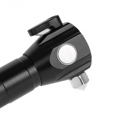 REBEL URZ0941 latarka aluminiowa LED USB 285lm 2,9W młotek nóż do pasów