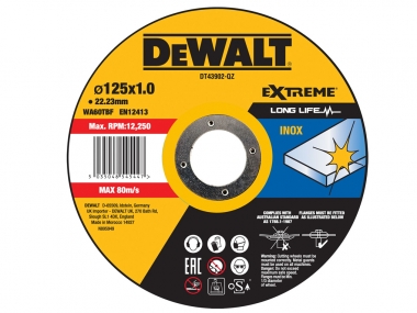 DeWALT DT43902 tarcza do stali INOX 1,0 x 125mm