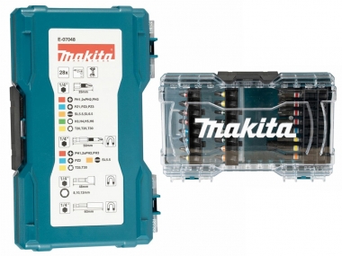 MAKITA E07048 bity 25 50mm nasadki 28szt. zestaw 