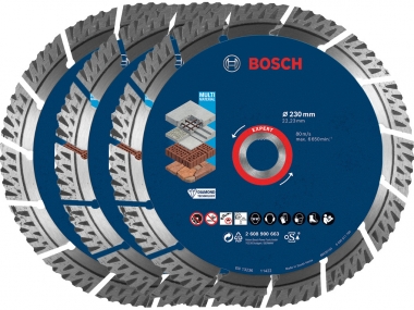 BOSCH 061599760W tarcza diamentowa do betonu do bruzdownic  22,23 / 230mm x3 zestaw