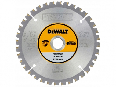 DeWALT DT1911 tarcza do aluminium 36z 20 / 165mm
