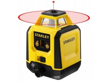 STANLEY STHT77616-0 laser obrotowy czerwony 30/240m 360° + detektor uchwyt