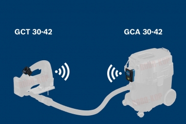 BOSCH GCA 30-42 + GCT 30-42 zestaw AUTO-START do zdalnej łączności narzędzie - odkurzacz