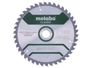 METABO 28-280 Multi Cut tarcza piła do drewna metalu  aluminium PCV 42z 20 / 165mm