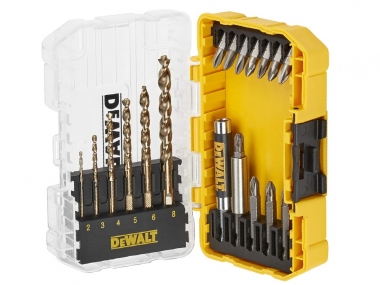 DeWALT DT70711 TOUGH CASE bity uchwyty wiertła do metalu x19 zestaw