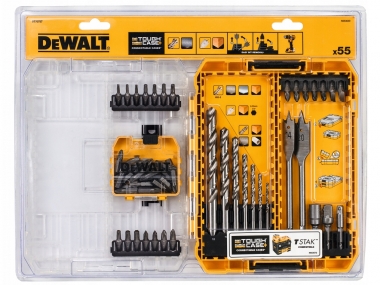 DeWALT DT70757 TOUGH CASE wiertła do metalu do drewna  bity x55 zestaw