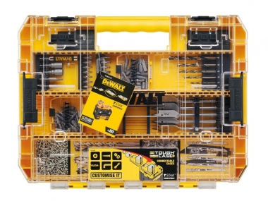 DeWALT DT70767 TOUGH CASE wiertła do metalu drewna bity nasadki x80 zestaw