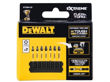 DeWALT DT70824 TOUGH CASE bity końcówki udarowe kwadrat 57mm x7 zestaw